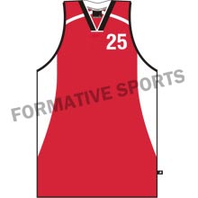 Customised Sublimated Cut N Sew Basketball Singlets Manufacturers in San Diego